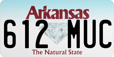 AR license plate 612MUC