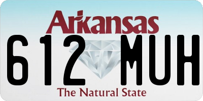 AR license plate 612MUH