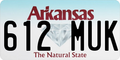 AR license plate 612MUK