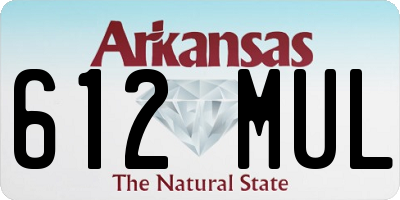 AR license plate 612MUL