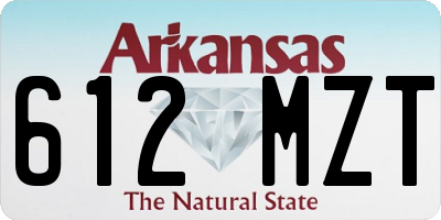 AR license plate 612MZT