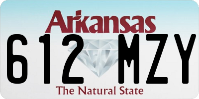 AR license plate 612MZY