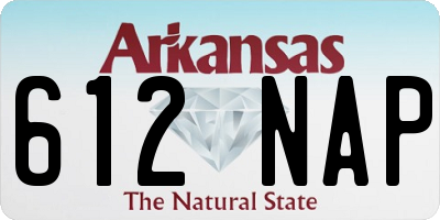 AR license plate 612NAP