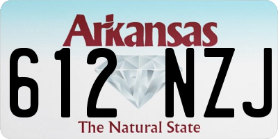 AR license plate 612NZJ