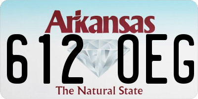 AR license plate 612OEG