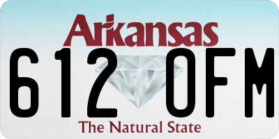 AR license plate 612OFM