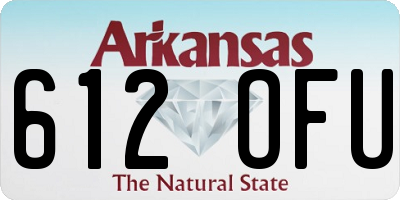 AR license plate 612OFU
