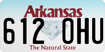 AR license plate 612OHU