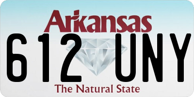 AR license plate 612UNY