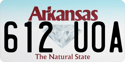AR license plate 612UOA