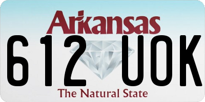 AR license plate 612UOK