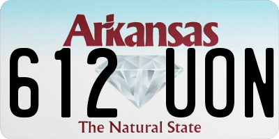 AR license plate 612UON