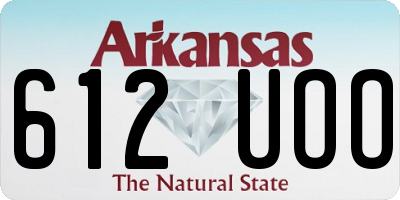 AR license plate 612UOO