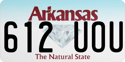 AR license plate 612UOU