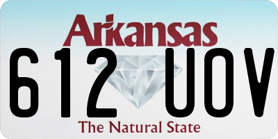 AR license plate 612UOV