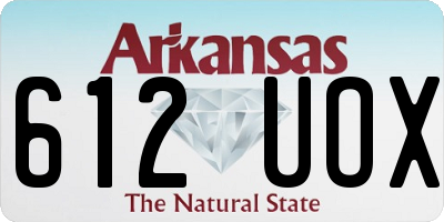 AR license plate 612UOX