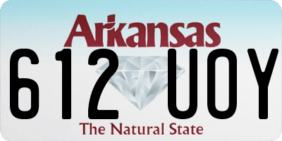 AR license plate 612UOY