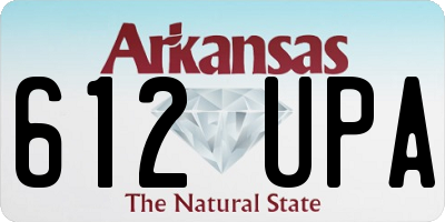 AR license plate 612UPA