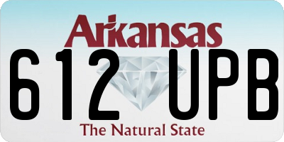 AR license plate 612UPB