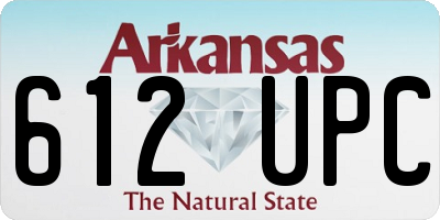 AR license plate 612UPC