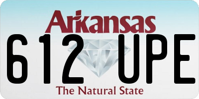 AR license plate 612UPE