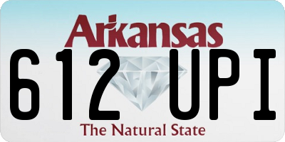 AR license plate 612UPI