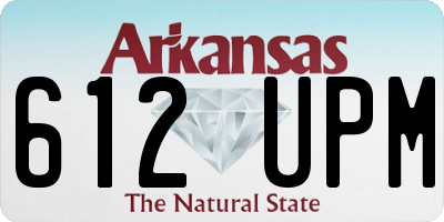 AR license plate 612UPM