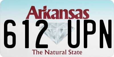 AR license plate 612UPN