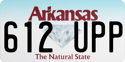 AR license plate 612UPP