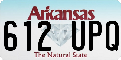 AR license plate 612UPQ