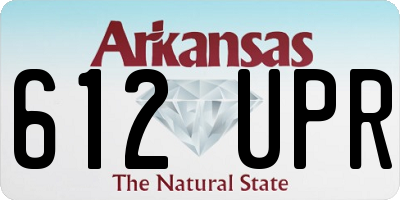 AR license plate 612UPR