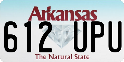 AR license plate 612UPU