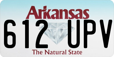 AR license plate 612UPV