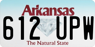 AR license plate 612UPW