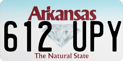 AR license plate 612UPY
