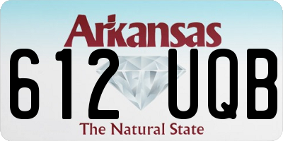 AR license plate 612UQB