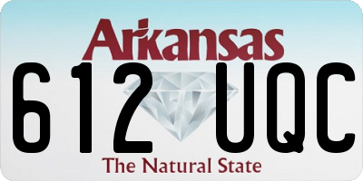 AR license plate 612UQC