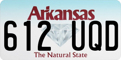 AR license plate 612UQD