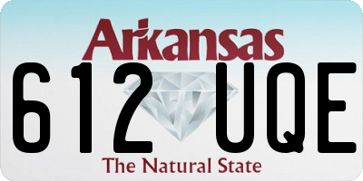 AR license plate 612UQE