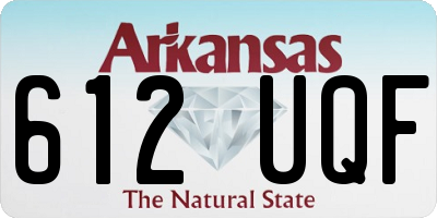 AR license plate 612UQF
