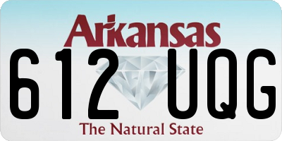 AR license plate 612UQG