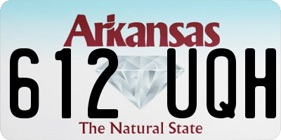 AR license plate 612UQH