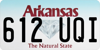 AR license plate 612UQI