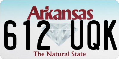 AR license plate 612UQK