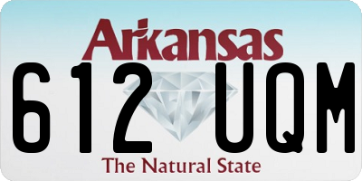 AR license plate 612UQM