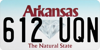 AR license plate 612UQN