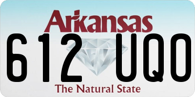 AR license plate 612UQO