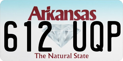 AR license plate 612UQP