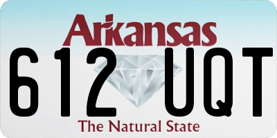 AR license plate 612UQT