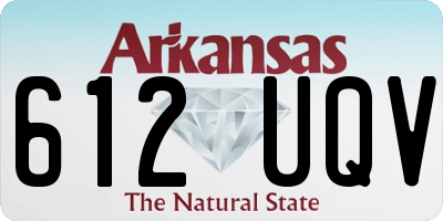 AR license plate 612UQV